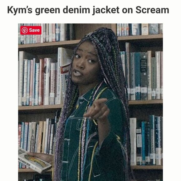 Unif NWT Denim Jacket Holy Green 3/4 Sleeve ASO TV 911/ Scream/The Fosters SizeS - Picture 11 of 16